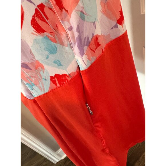 🌸 Pebble Beach Dry Luxe Golf Tennis Dress • Pink Floral • Size L ⛳🎾 - Picture 7 of 9